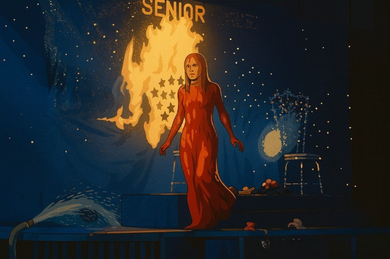 Carrie at the prom in the Stephen King horror movie